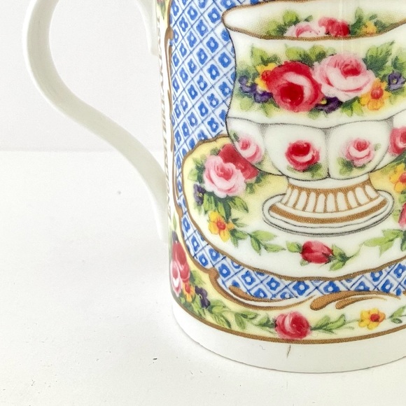 Crown Trent China Limited, Made In England Breakfast Mug Cup Floral Teapot - Picture 12 of 12